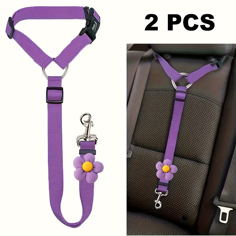 💐50% DE RÉDUCTION ! Harnais de Sécurité Auto – Ceinture Élastique Anti-Étranglement 🐶✔️【Offre Limitée】
