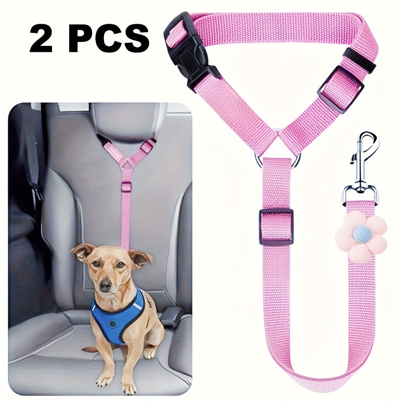 💐50% DE RÉDUCTION ! Harnais de Sécurité Auto – Ceinture Élastique Anti-Étranglement 🐶✔️【Offre Limitée】