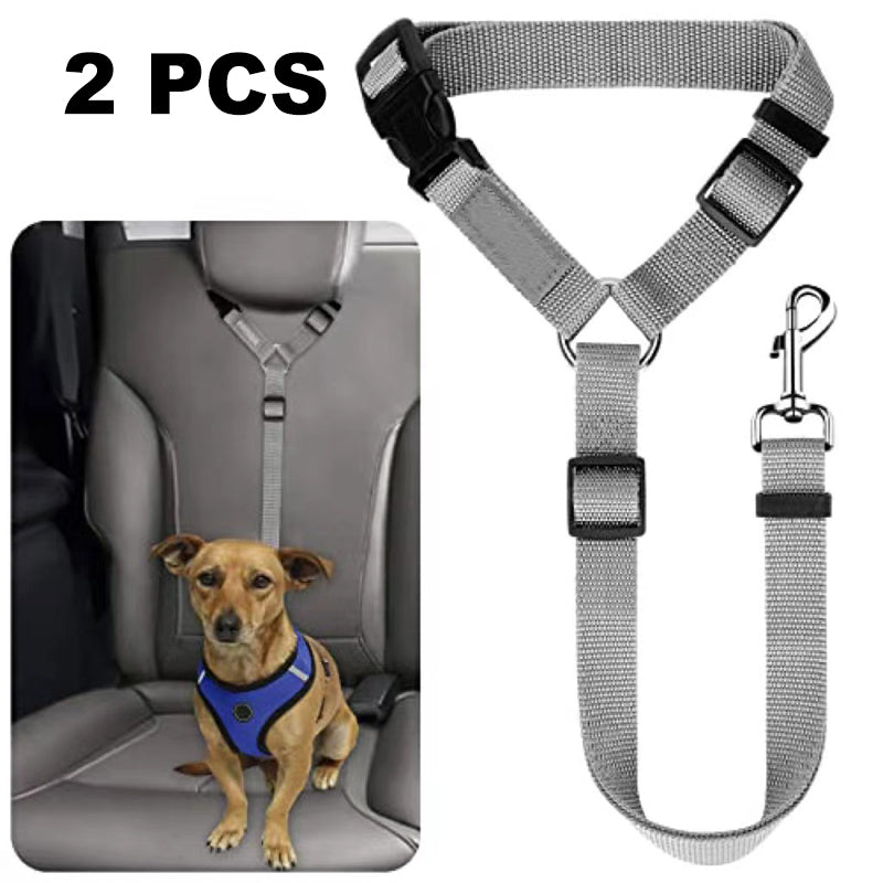 💐50% DE RÉDUCTION ! Harnais de Sécurité Auto – Ceinture Élastique Anti-Étranglement 🐶✔️【Offre Limitée】