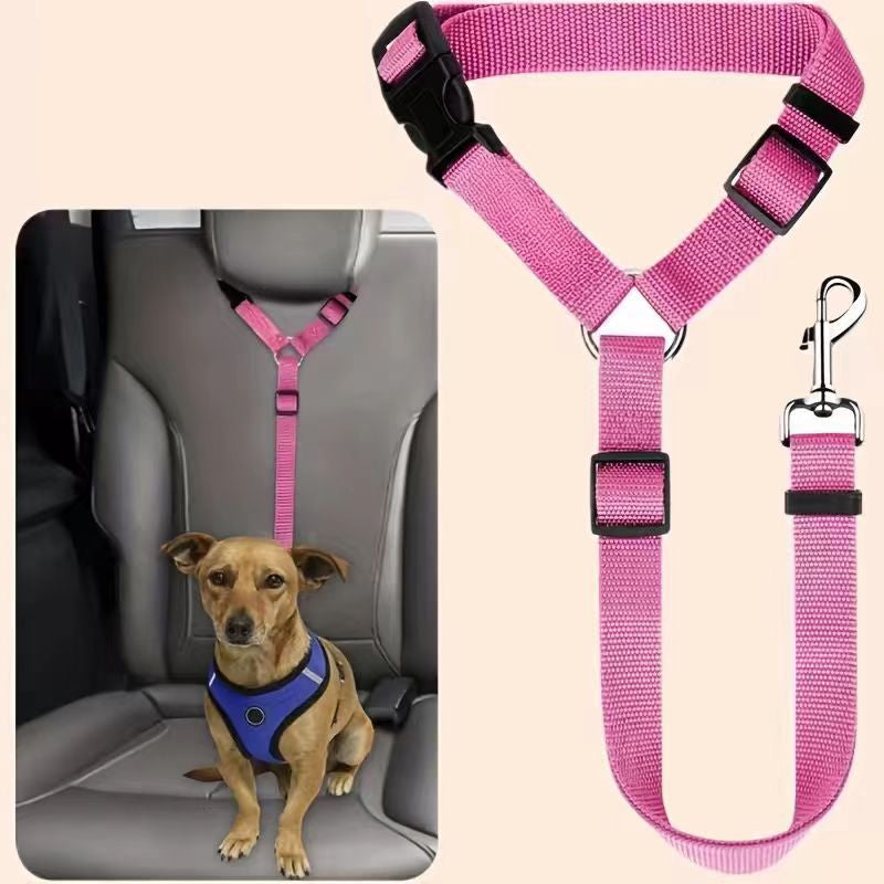 💐50% DE RÉDUCTION ! Harnais de Sécurité Auto – Ceinture Élastique Anti-Étranglement 🐶✔️【Offre Limitée】
