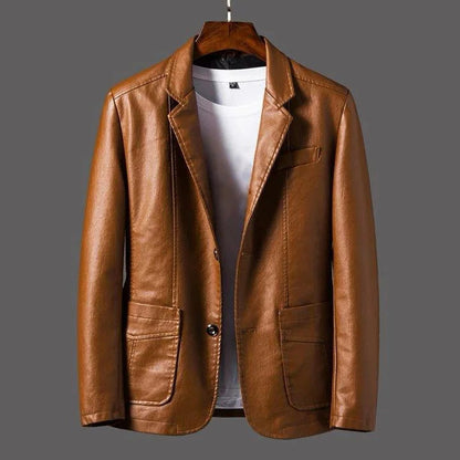 Veste en cuir moto pour homme