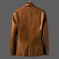 Veste en cuir moto pour homme