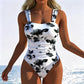 👙✨ 50 % de réduction ! 💃Maillot de bain une pièce imprimé moderne femme