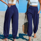 Pantalon sarouel smocké taille haute pour femme 🌞Un look estival décontracté et tout en confort✨