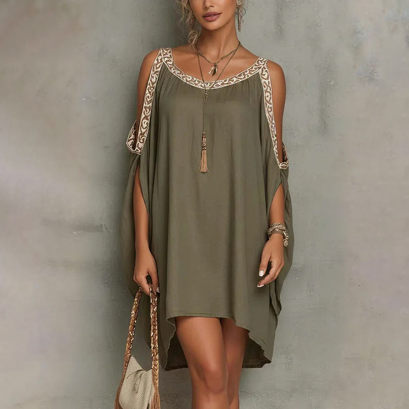 Robe femme à épaules dénudées