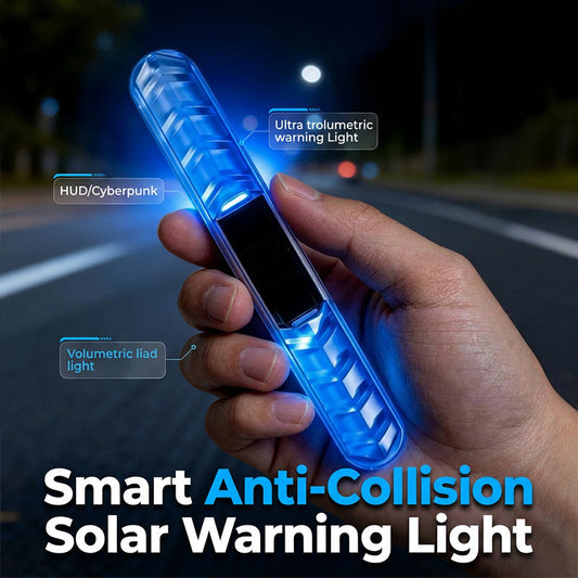 ☀️💡 Feu de signalisation anti-collision à LED solaire – Capteur de luminosité automatique