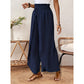 Pantalon large femme décontracté à effet croisé✈️【Chéri(e), deux articles avec livraison gratuite】