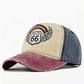 💐 PROMO EXCEPTIONNELLE -50% ! Casquette Moto Vintage Route 66 – Jean délavé, Double coutures 🧥✨ 【Qualité Premium】