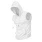 🔥 Sweat à capuche sans manches 💧 Absorbe l'humidité et évacue la transpiration · Séchage rapide et résistant aux frottements 🧢 Capuche anti-UV et coupe-vent · 🏋️ Idéal pour la musculation, la course à pied ou les loisirs