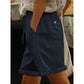 Short Femme Décontracté à Cordon de Serrage et Dentelle