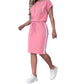 Ensemble 2 pièces pour femme : t-shirt et jupe à cordon