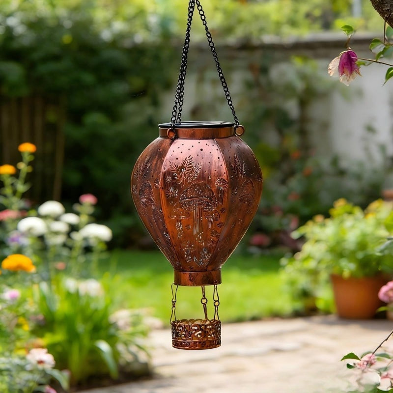 🎈🌙OFFRE LIMITÉE 62% DE RÉDUCTION! Lanterne Montgolfière Solaire – Lumière Suspendue pour Jardin, Terrasse ou Cour, S’allume Automatique au Crépuscule, Lueur Flottante Magique – Parfaite pour les Soirées & Fêtes 🏮🌸