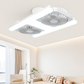 Ventilateur de plafond moderne 2 en 1 avec éclairage LED