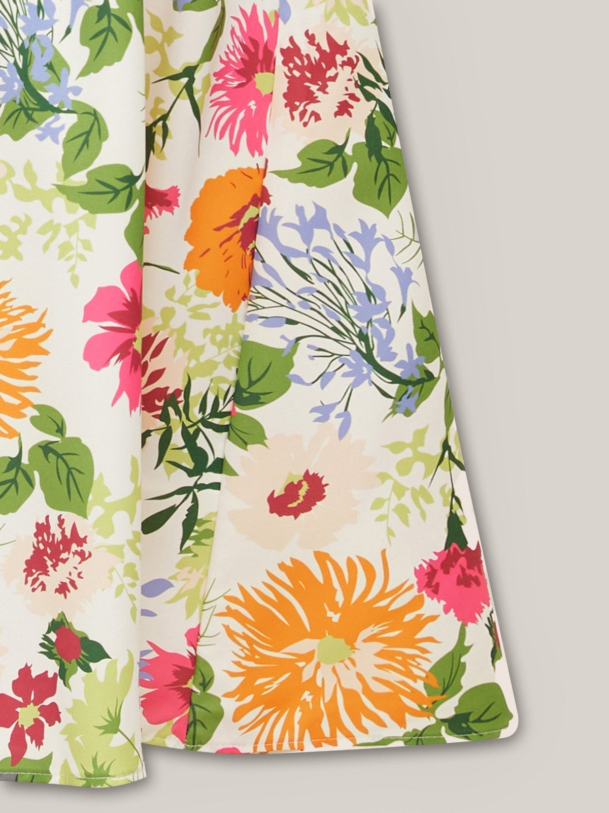 ⏰Soldes d'été : 67 % de réduction💃Robe midi à fleurs, col carré et smocks, avec poches
