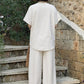 👕 LIMITED-TIME 67% OFF! ✨ Button Detail Top & Pants Set – Linen Blend, Wide-Leg, Relaxed 🍂