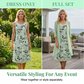 Ensemble 2 pièces pour femme : robe élégante en mousseline et cardigan