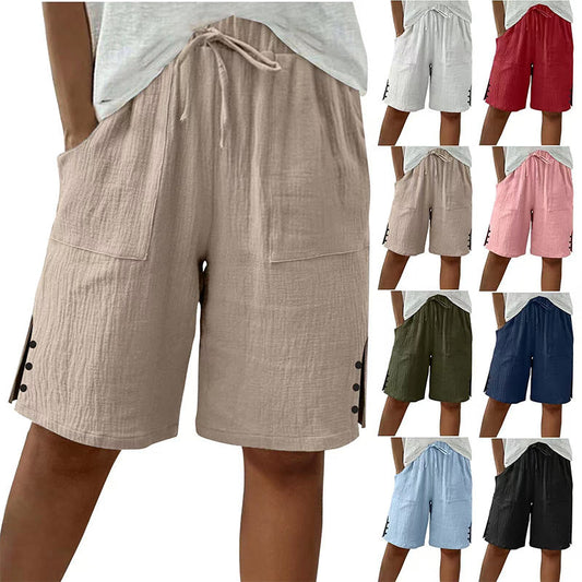 👖 Short d'été avec boutons sur le côté – Stylé, aéré & confortable pour les jours chauds !
