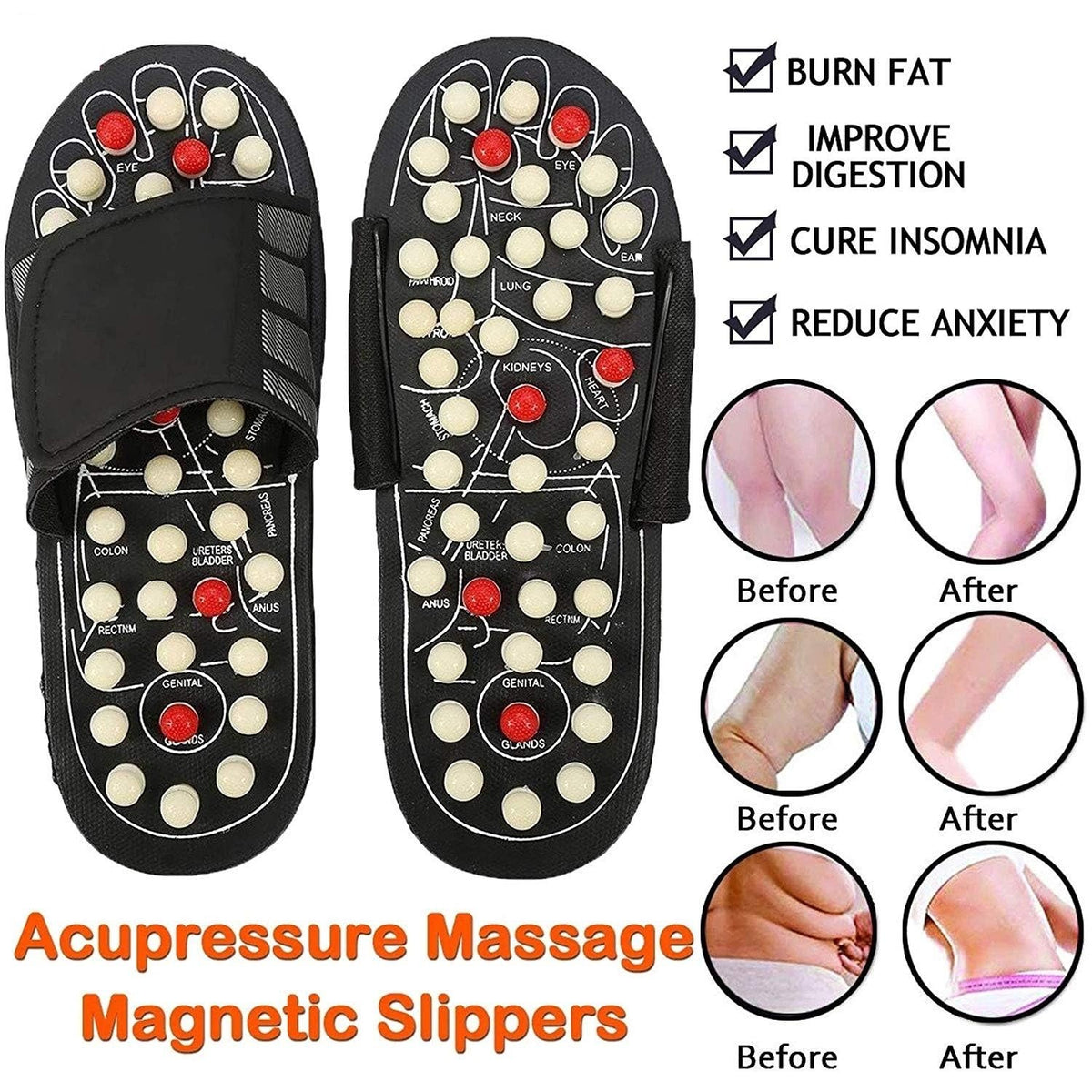 🩴Chaussons d'acupression et de magnétothérapie
