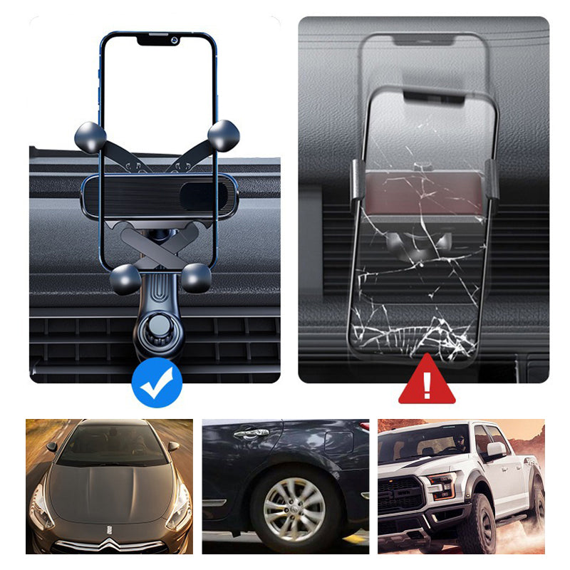 Support universel pour téléphone portable de voiture avec rotation à 360 degrés