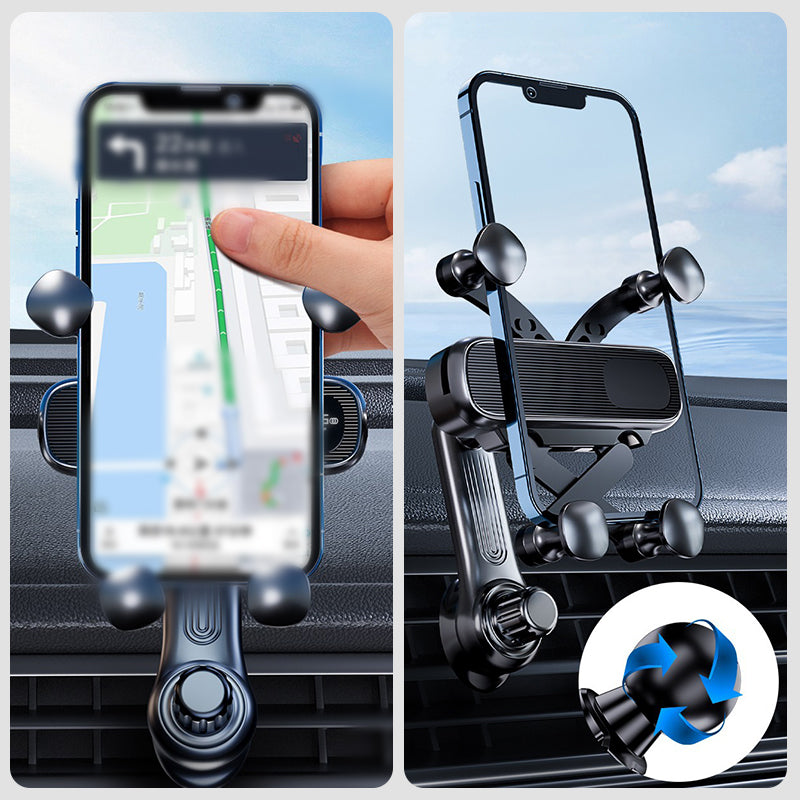 Support universel pour téléphone portable de voiture avec rotation à 360 degrés