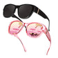 🏖️🔥 PROMO -50% ! Lunettes Soleil Polarisées Sur-Lunettes Femme – 9 Couches Anti-Reflets Eau Route Neige UV400, Grande Monture Glamour Hollywood, Matériaux Haute Qualité Charnières Renforcées · 4 Styles ✨