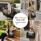 Women's Vintage Glossy Croc-Embossed Handbag