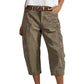 🔥👖 PROMO FLASH 61% ! Pantalons Cargo Capri Décontractés – Coupe Ample, Poches Multiples, Tissu Respirant, 6 Tailles, Idéaux Été & Quotidien 🌿