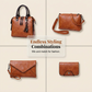 Ensemble de sacs à main 4 pièces en similicuir pour femme