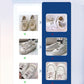 Nettoyant pour chaussures blanc en mousse sans eau avec brosse