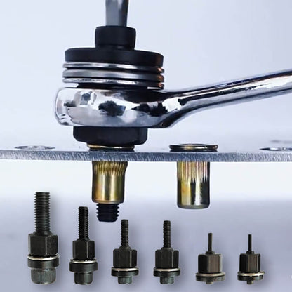 🔧🏆 PROMO FLASH 50% ! Tête de Pistolet à Rivets & Écrou à Sertir – Acier Traité, Universelle, Idéale Carrosserie & Atelier 🔩✨