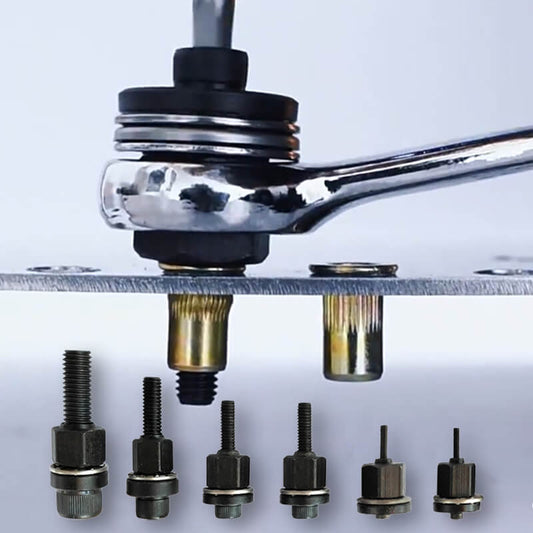 🔧🏆 PROMO FLASH 50% ! Tête de Pistolet à Rivets & Écrou à Sertir – Acier Traité, Universelle, Idéale Carrosserie & Atelier 🔩✨