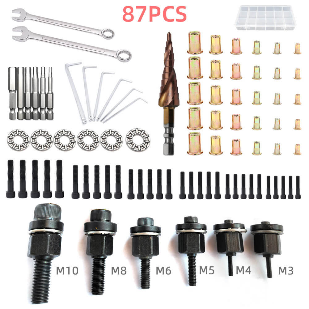 🔧🏆 PROMO FLASH 50% ! Tête de Pistolet à Rivets & Écrou à Sertir – Acier Traité, Universelle, Idéale Carrosserie & Atelier 🔩✨