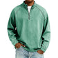 👕Sweat-shirt à demi-zip pour homme, effet vintage – Sweat-shirt décontracté au style urbain ✨