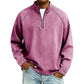👕Sweat-shirt à demi-zip pour homme, effet vintage – Sweat-shirt décontracté au style urbain ✨