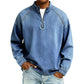 👕Sweat-shirt à demi-zip pour homme, effet vintage – Sweat-shirt décontracté au style urbain ✨