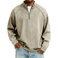 👕Sweat-shirt à demi-zip pour homme, effet vintage – Sweat-shirt décontracté au style urbain ✨