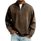 👕Sweat-shirt à demi-zip pour homme, effet vintage – Sweat-shirt décontracté au style urbain ✨
