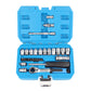 🔧📐Coffret douilles universel, cliquet angle réduit avec rallonge‑cardan, pour auto moto et meubles🚗✨