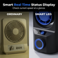 Dual-Head Desktop Tower Fan 100-Speed Stepless