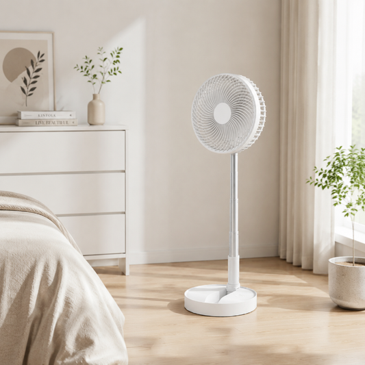 Ventilateur de sol télescopique multifonction portable