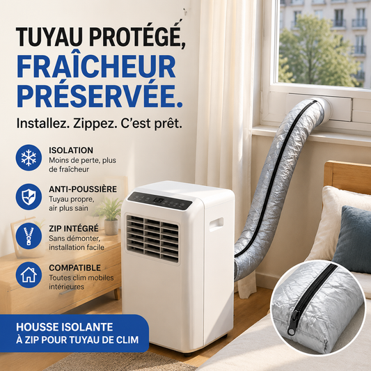 🔥Gaine isolante pour tuyau de climatisation : un indispensable pour la maison en été