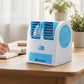 🌬️Ventilateur portable à double sortie avec tiroir à glace – Refroidissement ultra silencieux 🔥🌬️