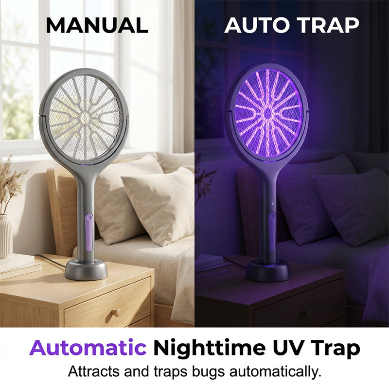 🦟 50 % DE RÉDUCTION EN CE MOMENT ! ✨Tapette à mouches électrique télescopique