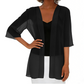 Cardigan ample en mousseline pour femme, ouvert sur le devant