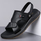👡 51% DE RÉDUCTION ! ✨ Sandales en cuir pour homme 2 en 1 – Polyvalentes pour l'extérieur et la plage – Cuir véritable, semelle flexible et confort optimal – Parfaites pour les journées chaudes et un look décontracté ☀️🌊
