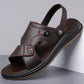 👡 51% DE RÉDUCTION ! ✨ Sandales en cuir pour homme 2 en 1 – Polyvalentes pour l'extérieur et la plage – Cuir véritable, semelle flexible et confort optimal – Parfaites pour les journées chaudes et un look décontracté ☀️🌊