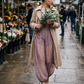 Pantalon lanterne à empiècements en maille pour femmes
