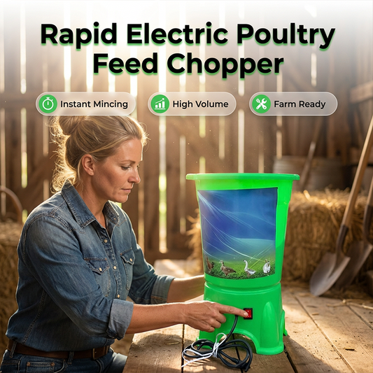 🐔 50% DE RÉDUCTION ! ⚡ Broyeur Électrique pour Aliments de Volaille – Hachoir Rapide, Grande Capacité & Construction Robuste – Idéal pour Céréales et Fourrages Verts – Parfait pour les Exploitations Agricoles 🌾🔌✨