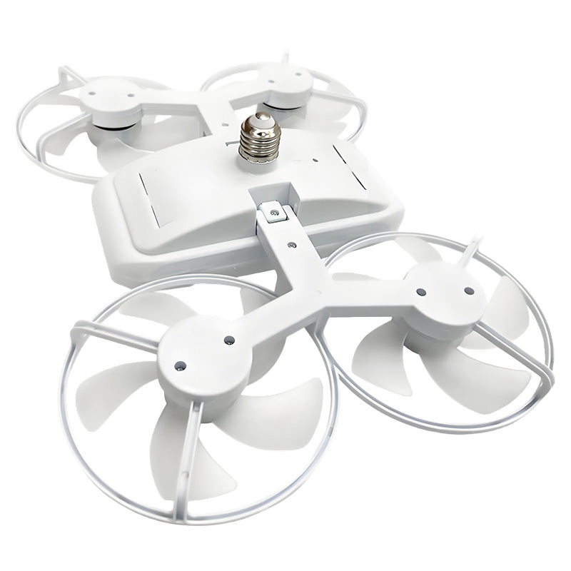 Ventilateur lumineux modèle drone E27 à 3 vitesses avec télécommande