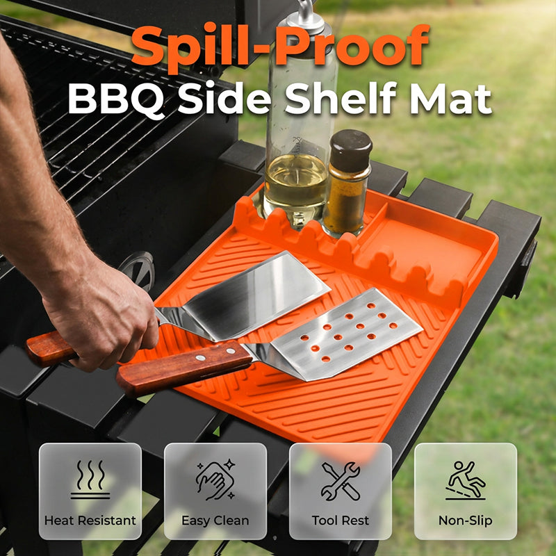Tapis de barbecue en silicone pour tablette latérale